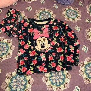 Disney, Minnie Mouse Velvety Fleece Sweater, Sz 14